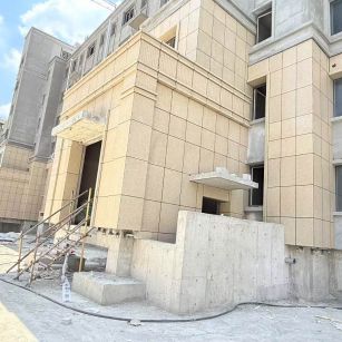 乌海 黄金麻干挂，工地实拍