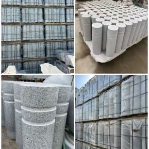 乌海 芝麻白花岗岩挡车柱、隔离柱多少钱