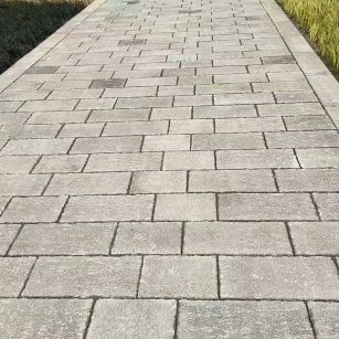 乌海仿古石铺装效果