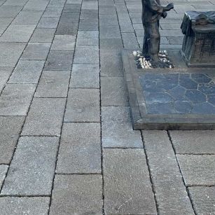 乌海仿古石铺装效果