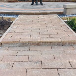 乌海仿古石铺装效果