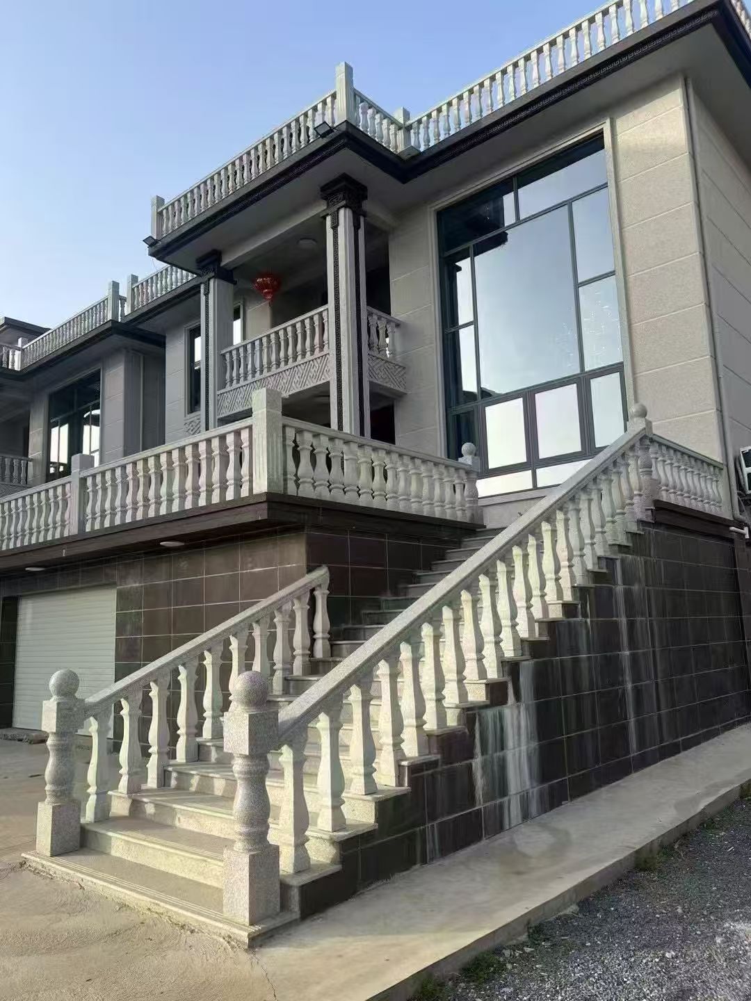 乌海 芝麻白别墅阳台栏杆，楼梯栏杆