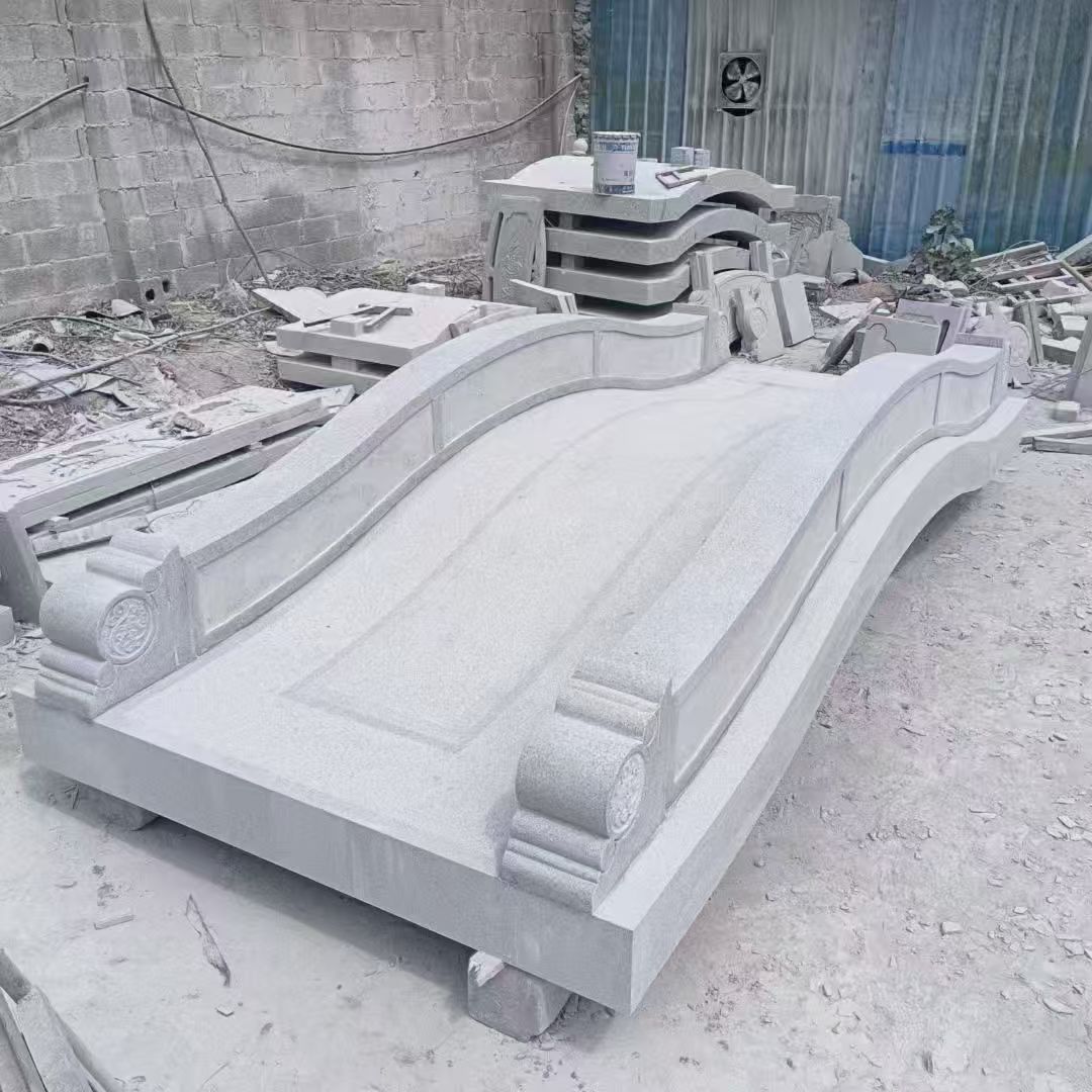 乌海 芝麻灰花岗岩园林景观 小石桥