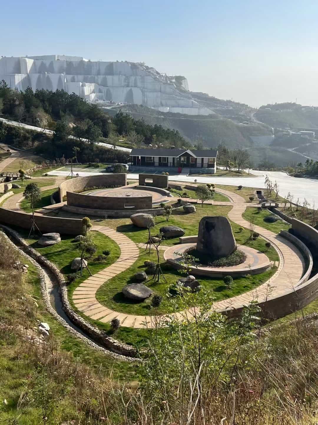 乌海仿古石铺装整体效果