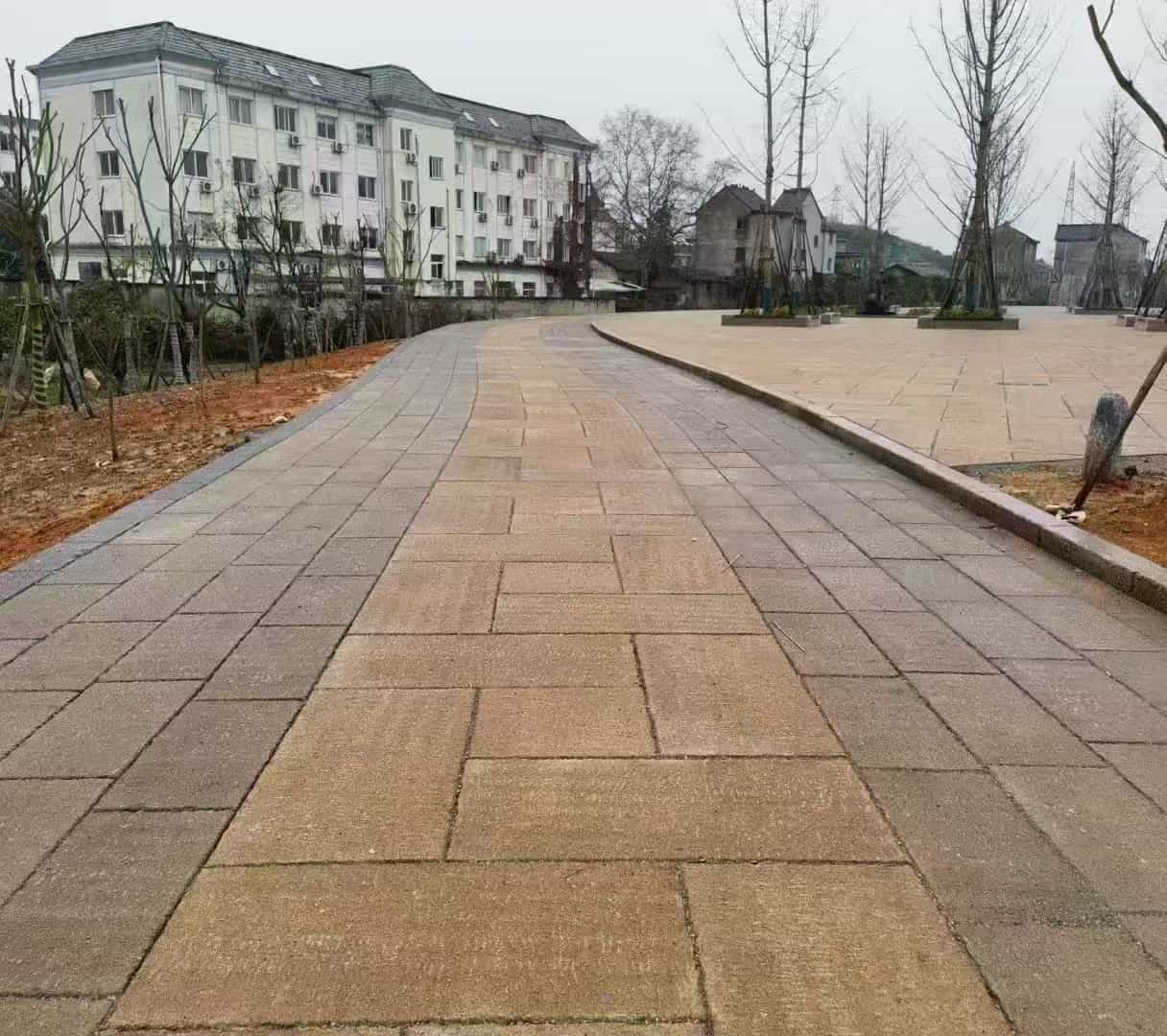 乌海仿古石铺装效果
