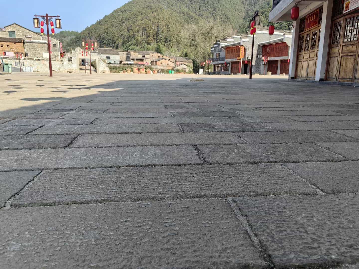乌海仿古石铺装效果